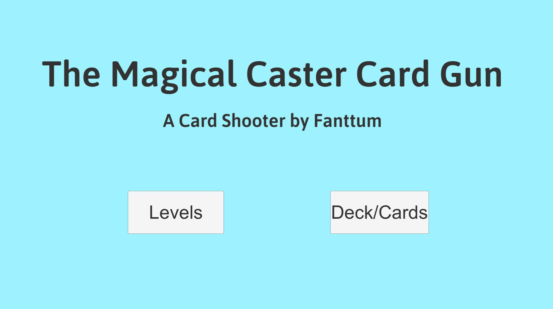 The Magical Caster Card Gun (itch) - кадр 1