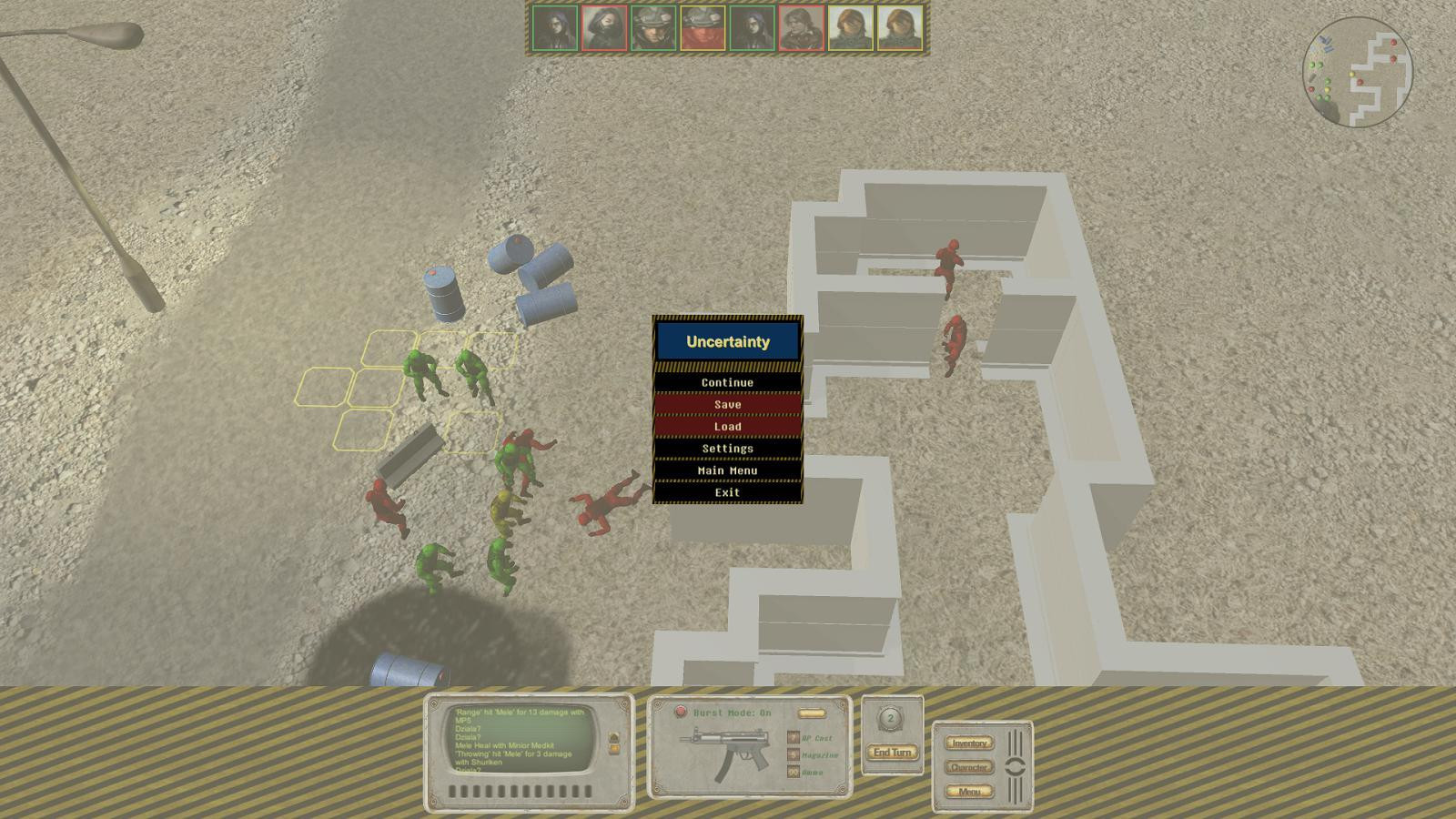 Uncertainty - RPG prototype (itch) - кадр 1