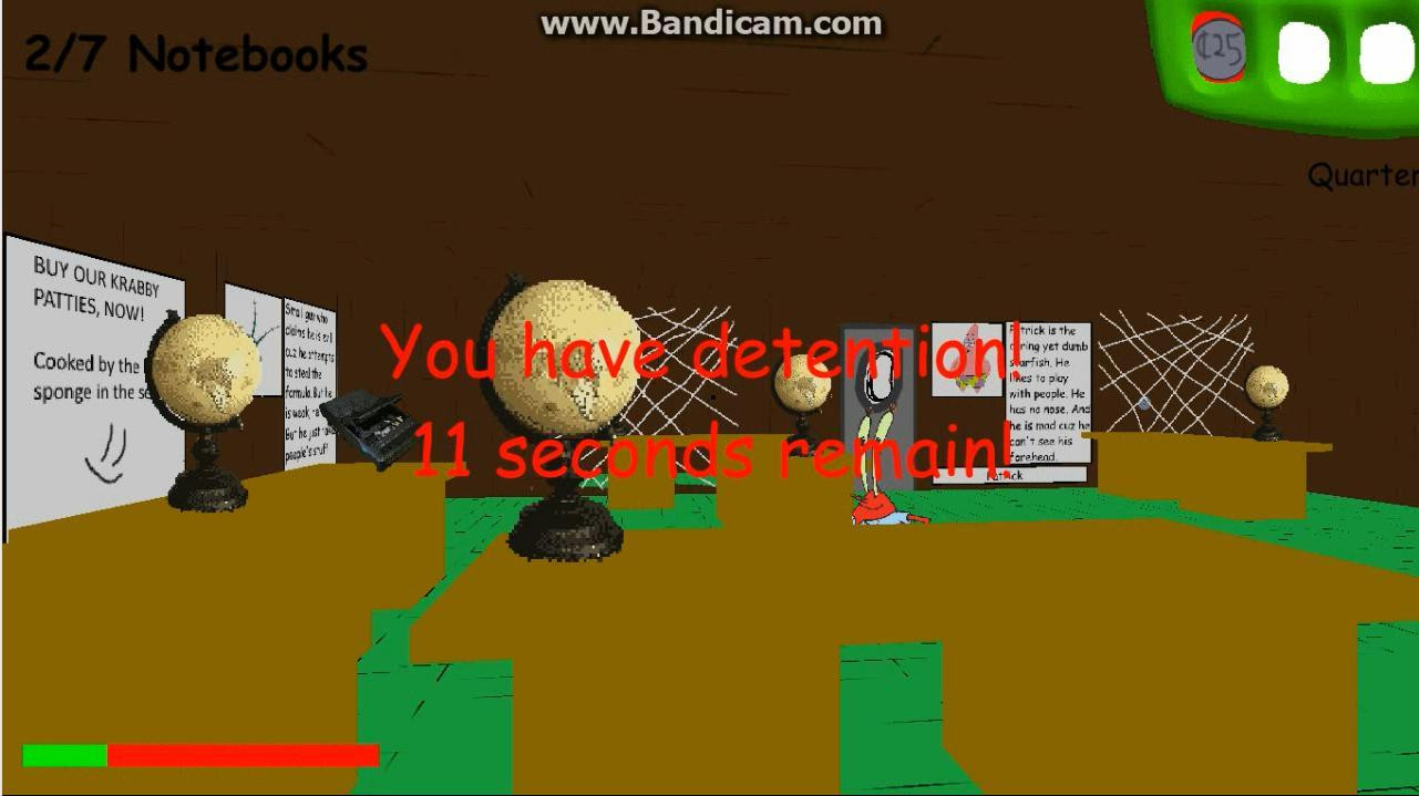 Spongebob's Basics in Education and Cooking (BALDI MOD) (itch) - кадр 3