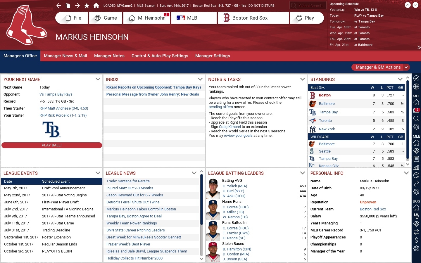 Out of the Park Baseball 18 - кадр 9