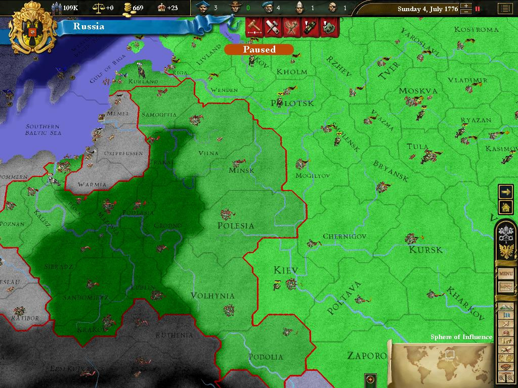Europa Universalis 3: Heir to the Throne - кадр 5