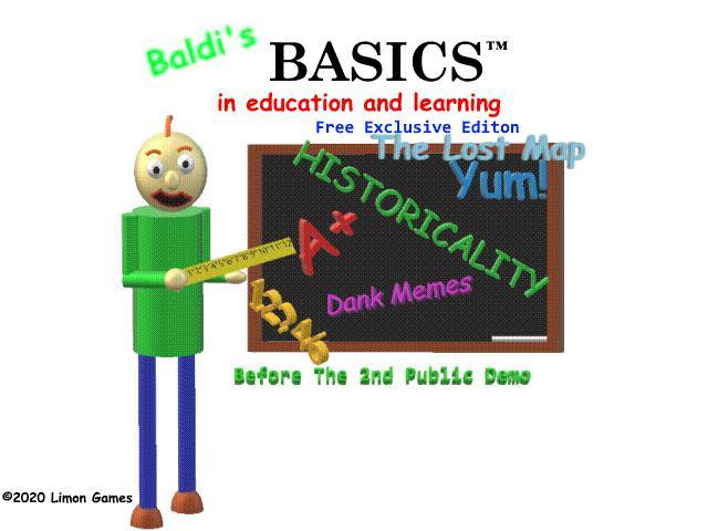 Baldi's Basics Free Exclusive Edition The Lost Map (itch) - кадр 1