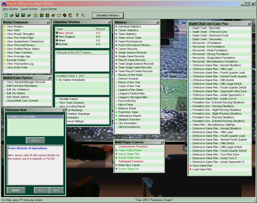 Front Office Football 2004 - кадр 3