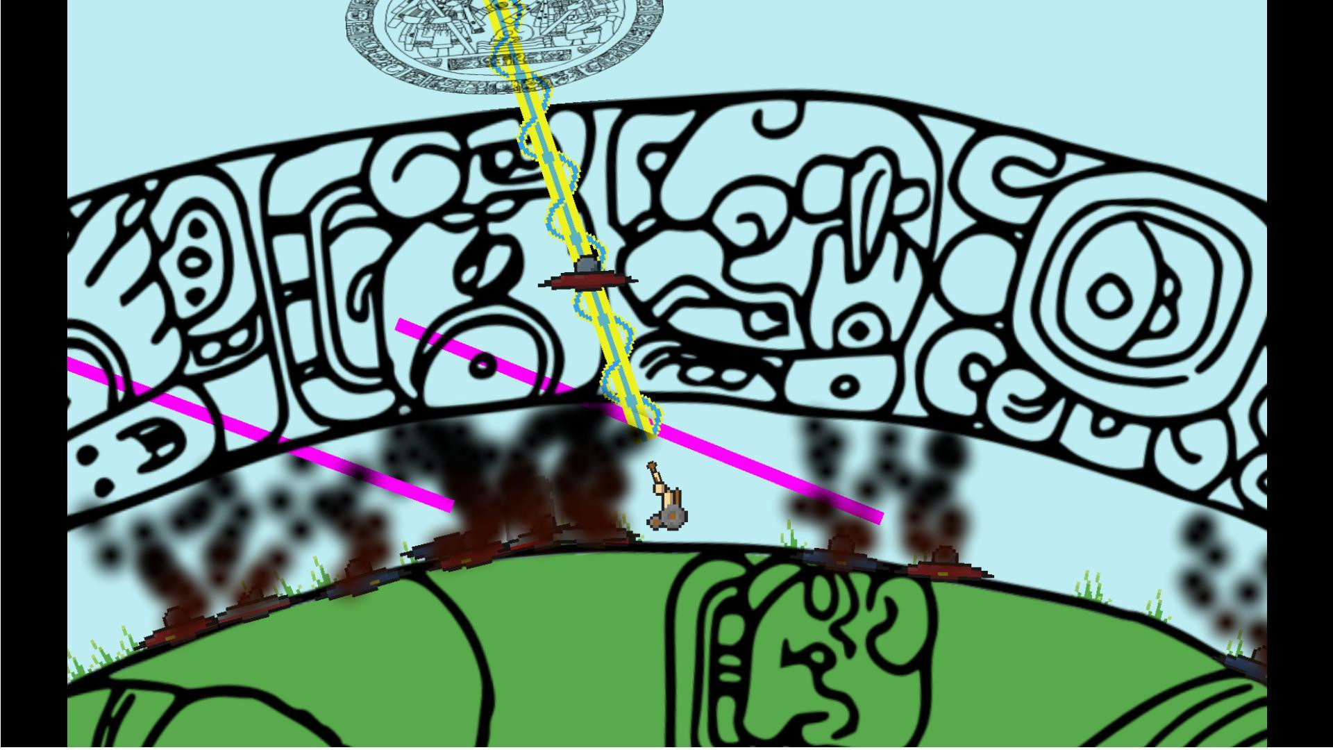 Old Man Roshi vs Aliens (itch) - кадр 1