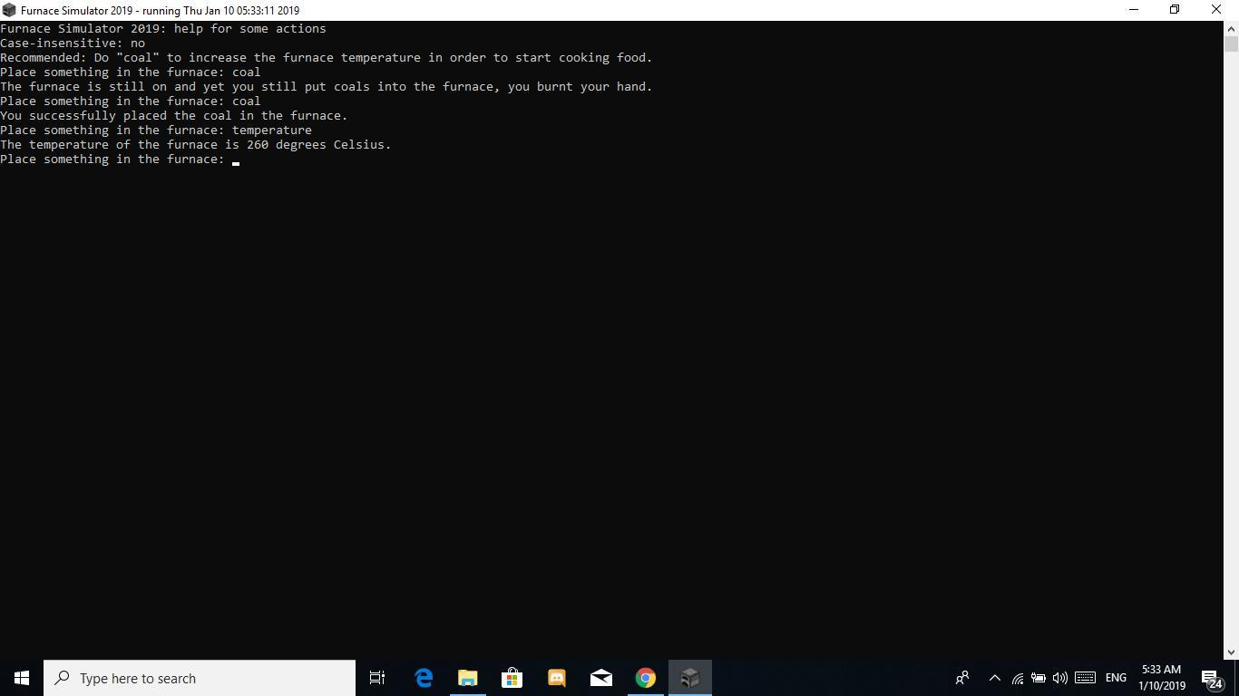 Furnace Simulator 2019 (itch) - кадр 1