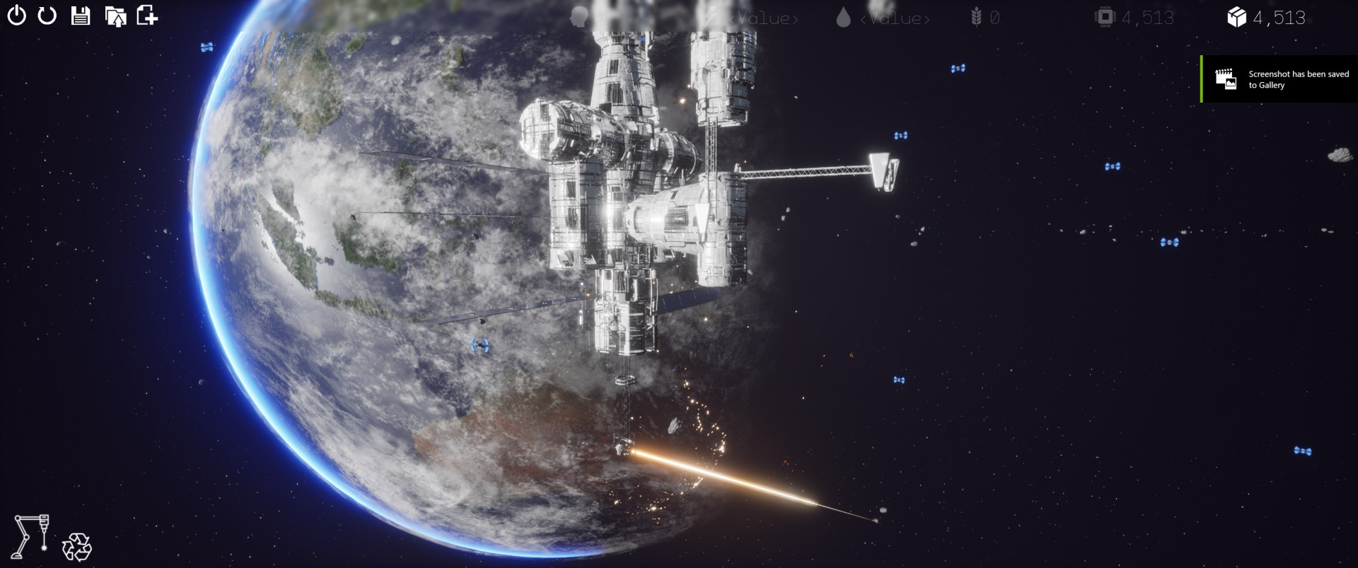 Final Return - Space Station Building Game (itch) - кадр 4