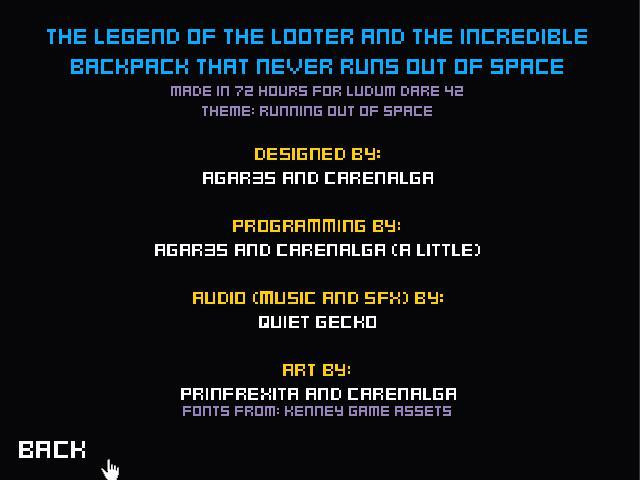 The legend of the looter (itch) - кадр 1