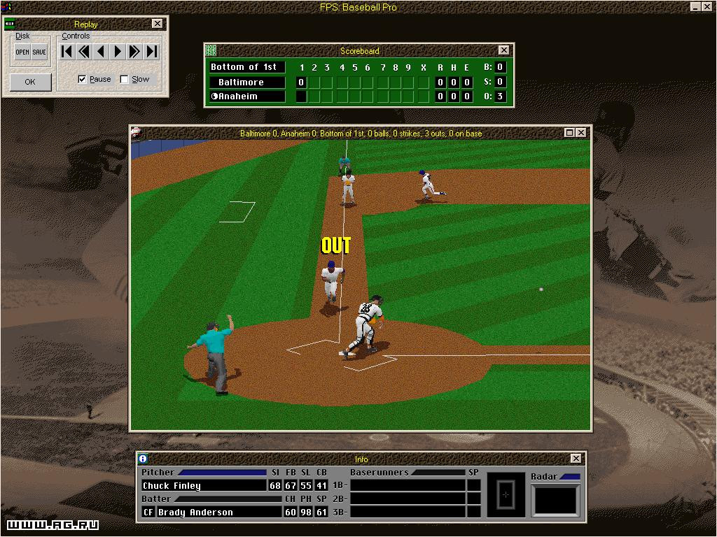 Front Page Sports: Baseball Pro '98 - кадр 3