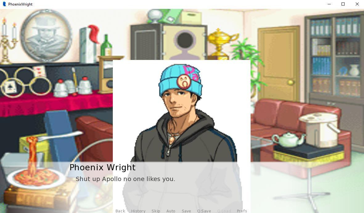 Phoenix Wright - Turnabout Cuddles! (itch) - кадр 2
