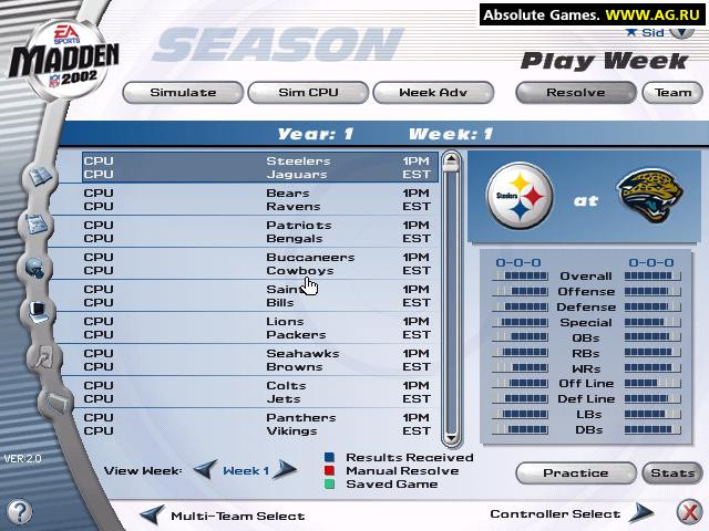 Madden NFL 2002 - кадр 10