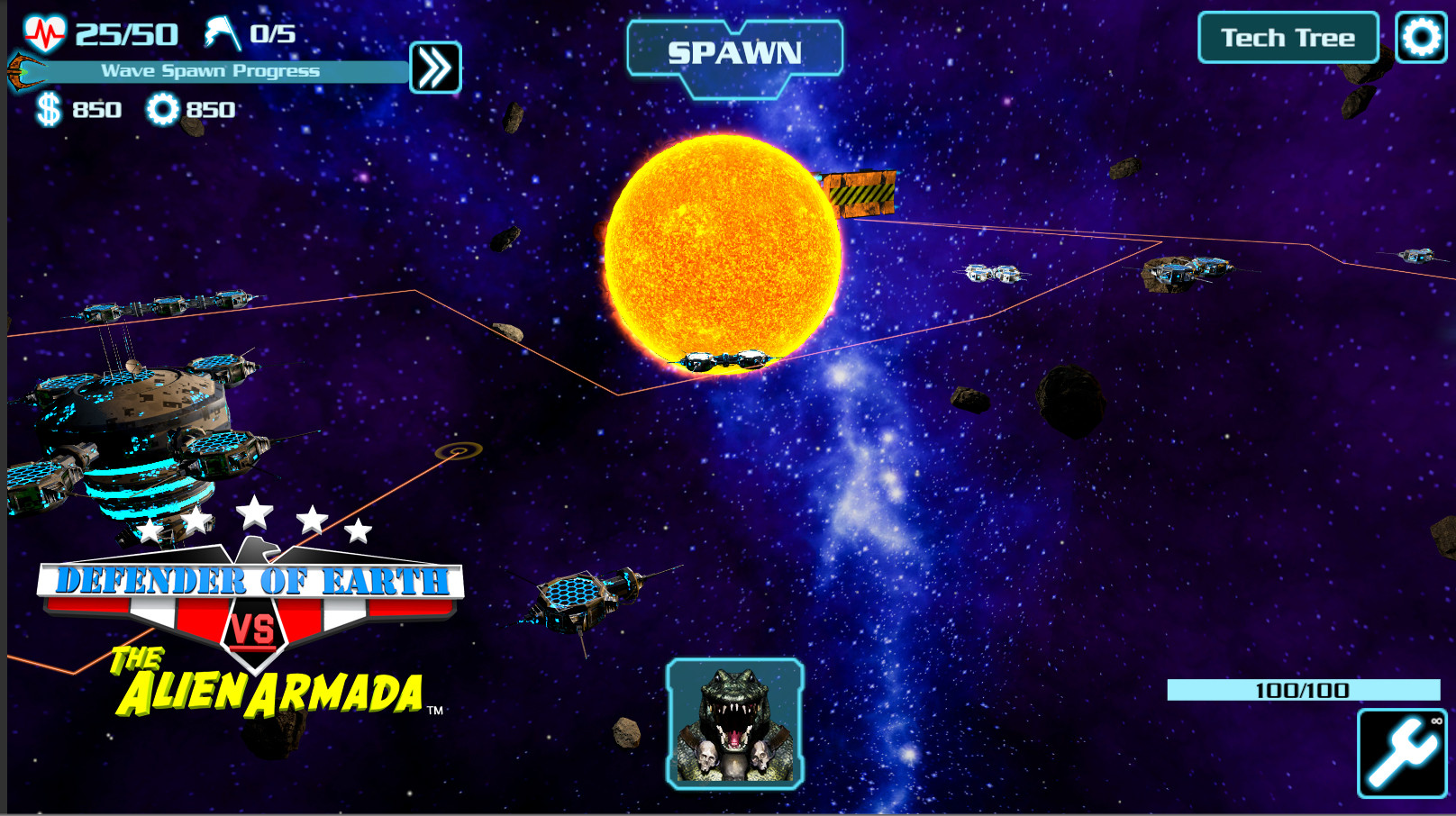 DEFENDER OF EARTH VS THE ALIEN ARMADA - кадр 2