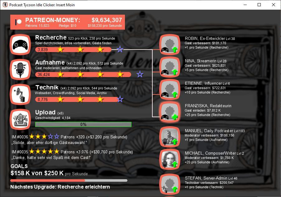 Podcast Tycoon Idle Clicker - INSERT MOIN (itch) - кадр 1
