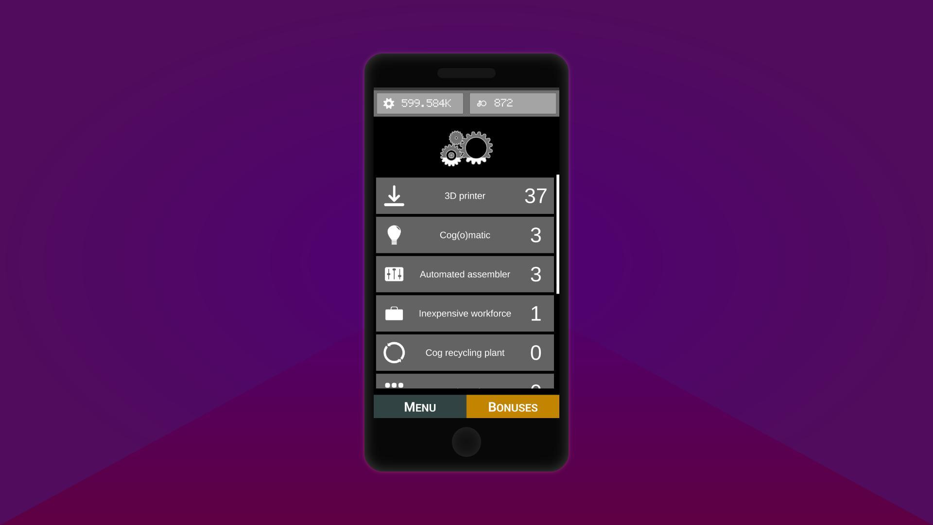 Gear Factory: Incremental Game (itch) - кадр 2