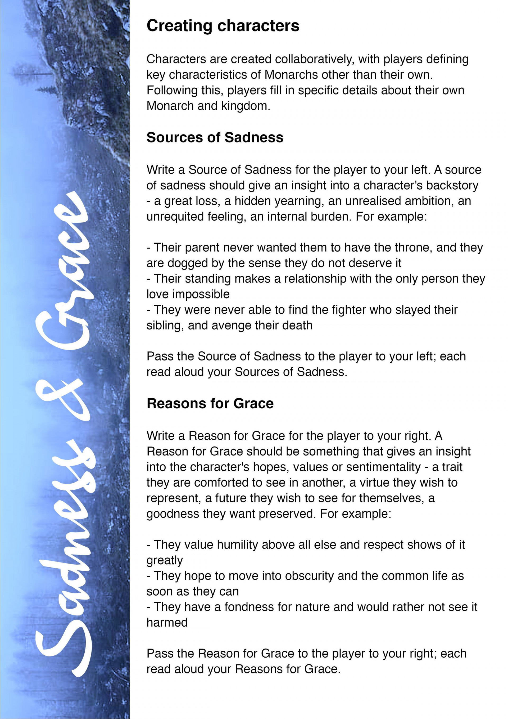 Sadness & Grace (itch) - кадр 1