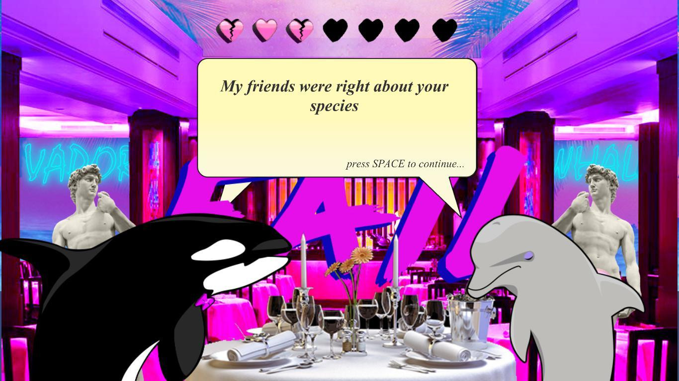 VAPORWHALE Hot Date (GGJ2017) (itch) - кадр 1