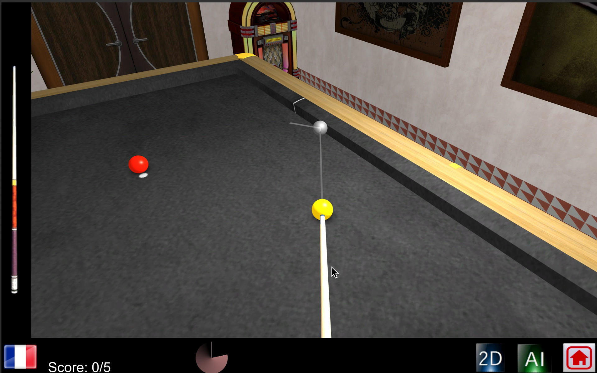 Carom Billiards On Line (itch) - кадр 1