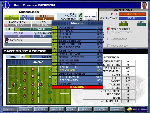 Premier Manager: Ninety Nine - кадр 3