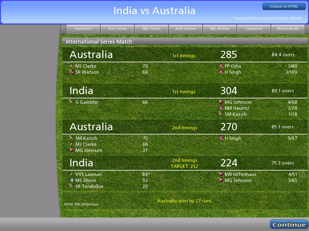 Cricket Coach 2009 - кадр 14