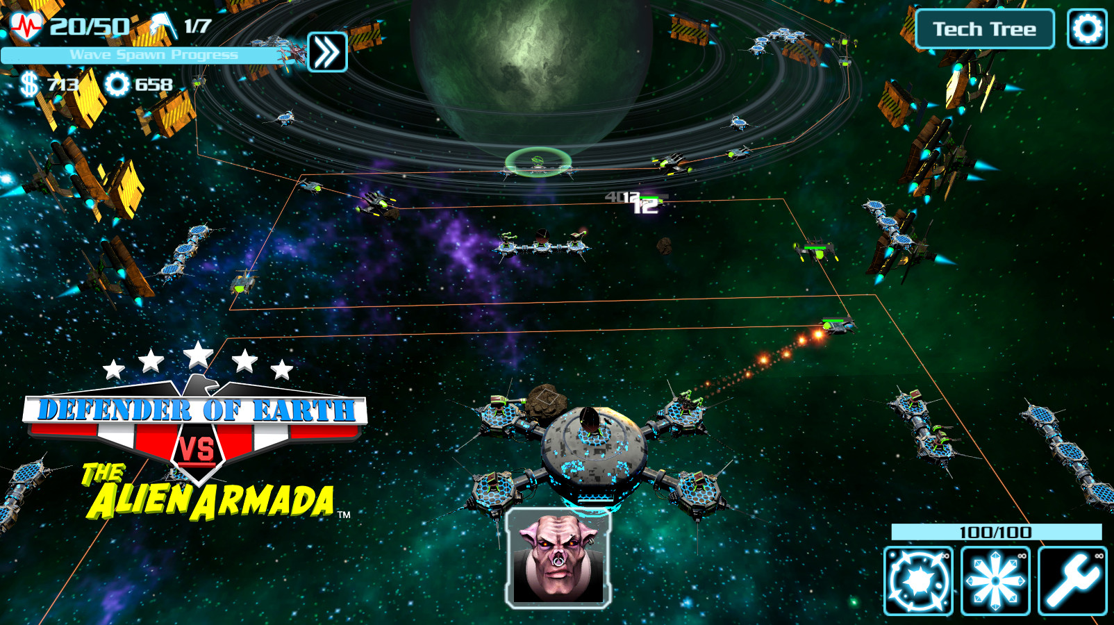 DEFENDER OF EARTH VS THE ALIEN ARMADA - кадр 3