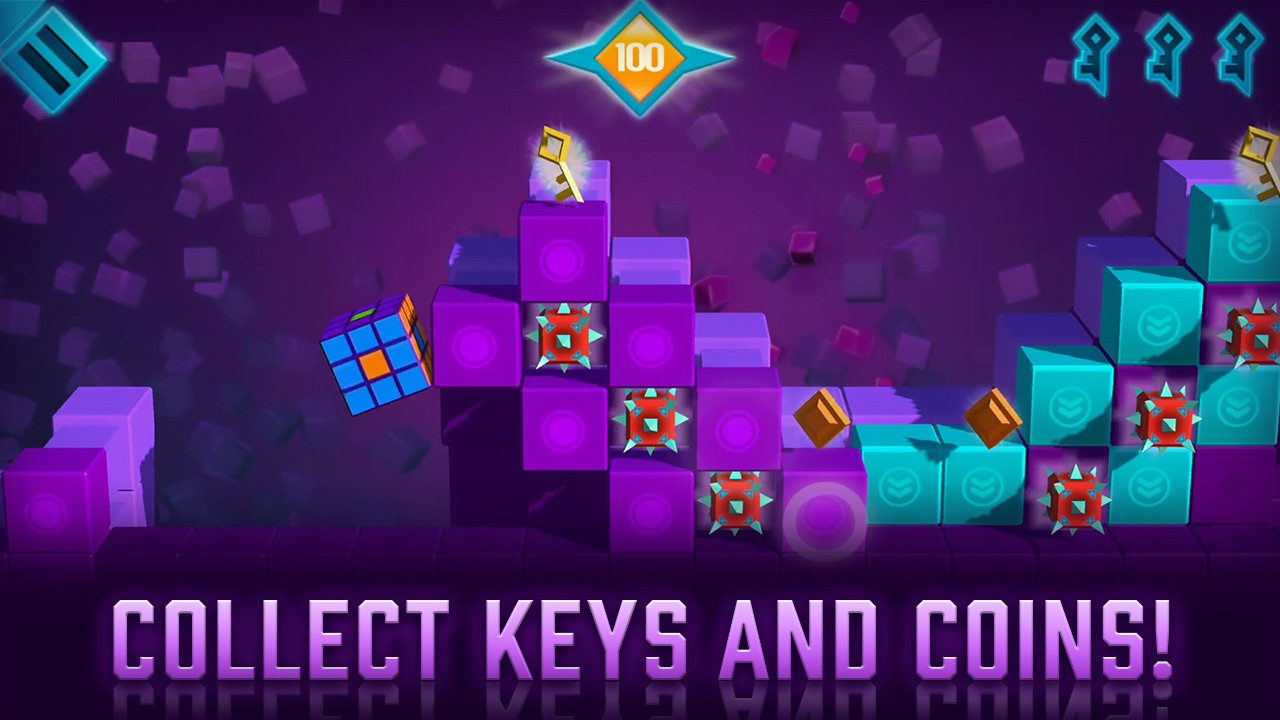 Build Way 3D Arcade retro cube runner puzzle game (itch) - кадр 2