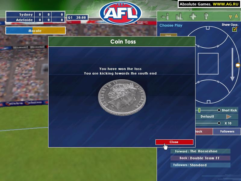 Kevin Sheedy's AFL Coach 2002 - кадр 2