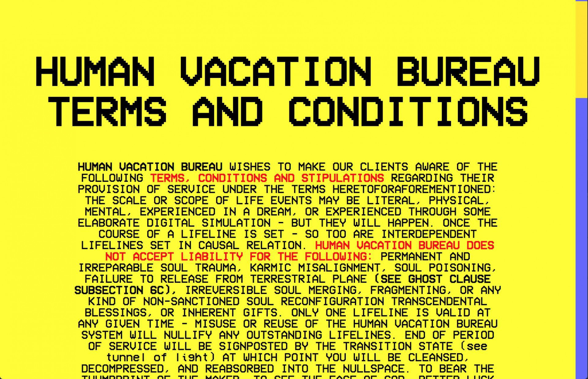 Human Vacation Bureau (itch) - кадр 4
