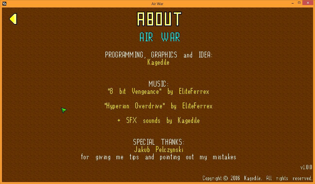 Air War (itch) - кадр 1