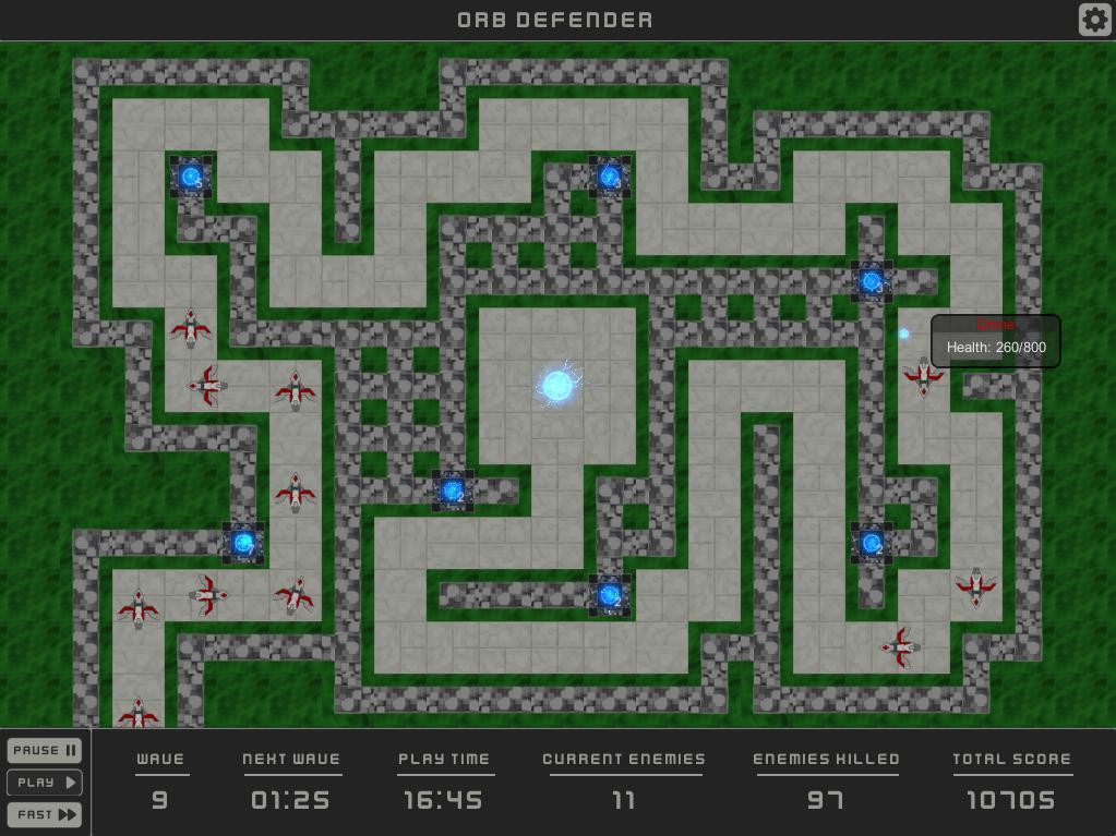 Orb Defender - LD43 (itch) - кадр 2