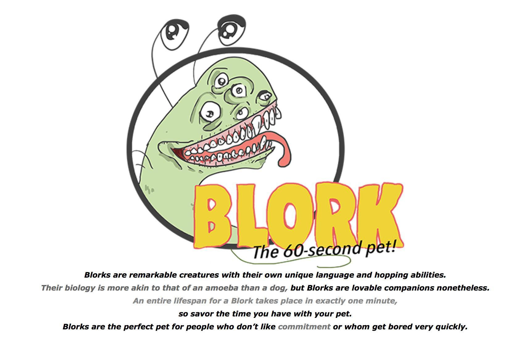 Blork: The 60 Second Pet! (itch) - кадр 3