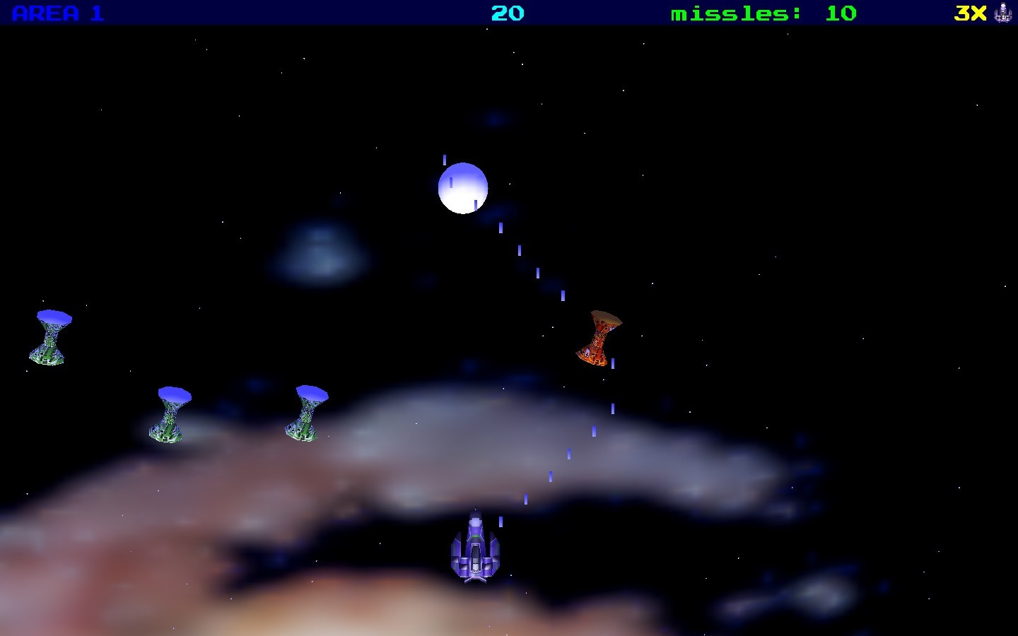 Space Force - Vertical Shooter demo project archive (itch) - кадр 2