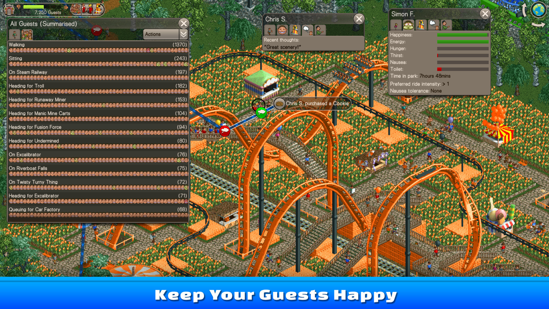 RollerCoaster Tycoon Classic - кадр 2