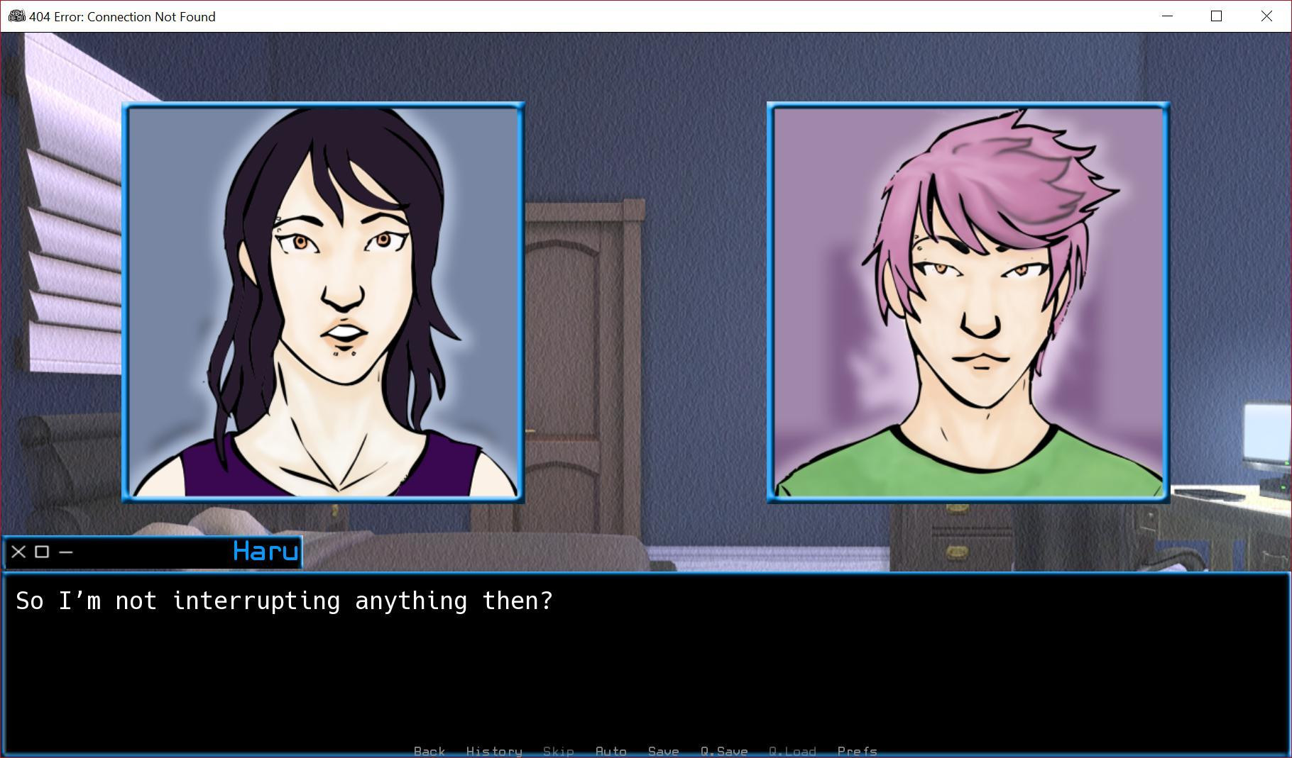 404 Error: Connection Not Found - Yaoi Jam Demo (itch) - кадр 2
