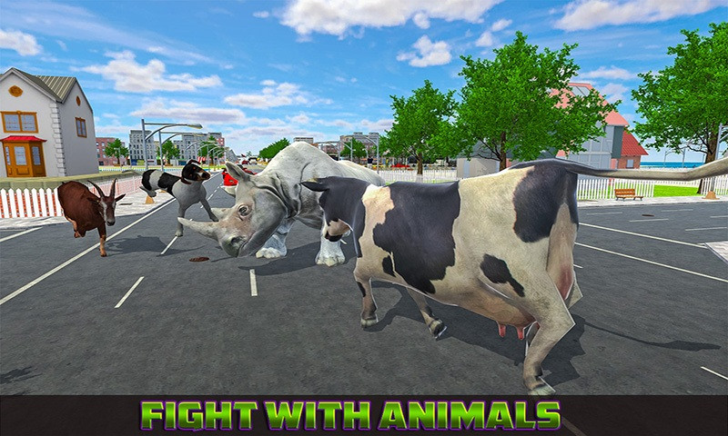 Wild Rhino City Rampage (itch) - кадр 2