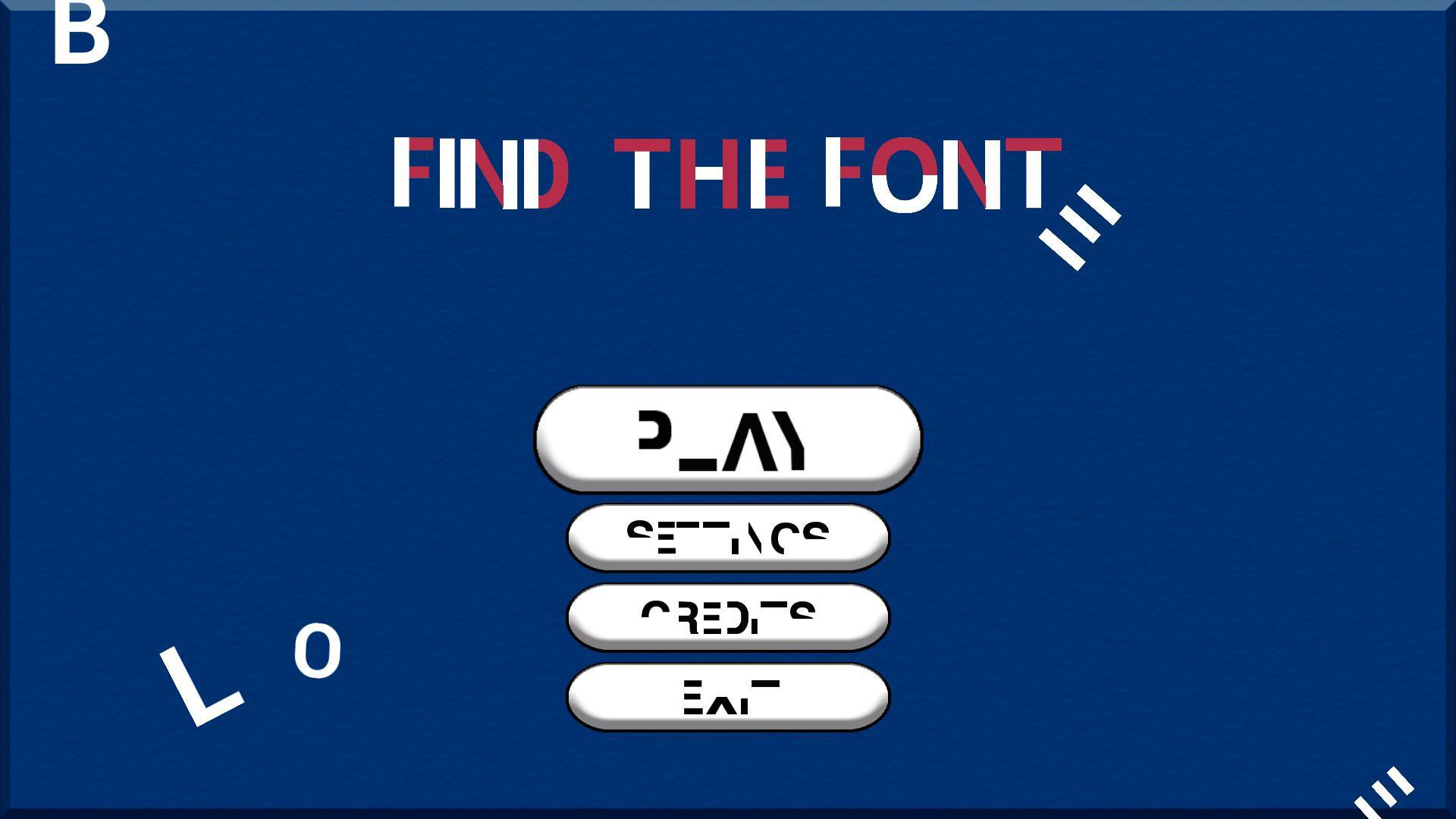 Find the Font (itch) - кадр 1