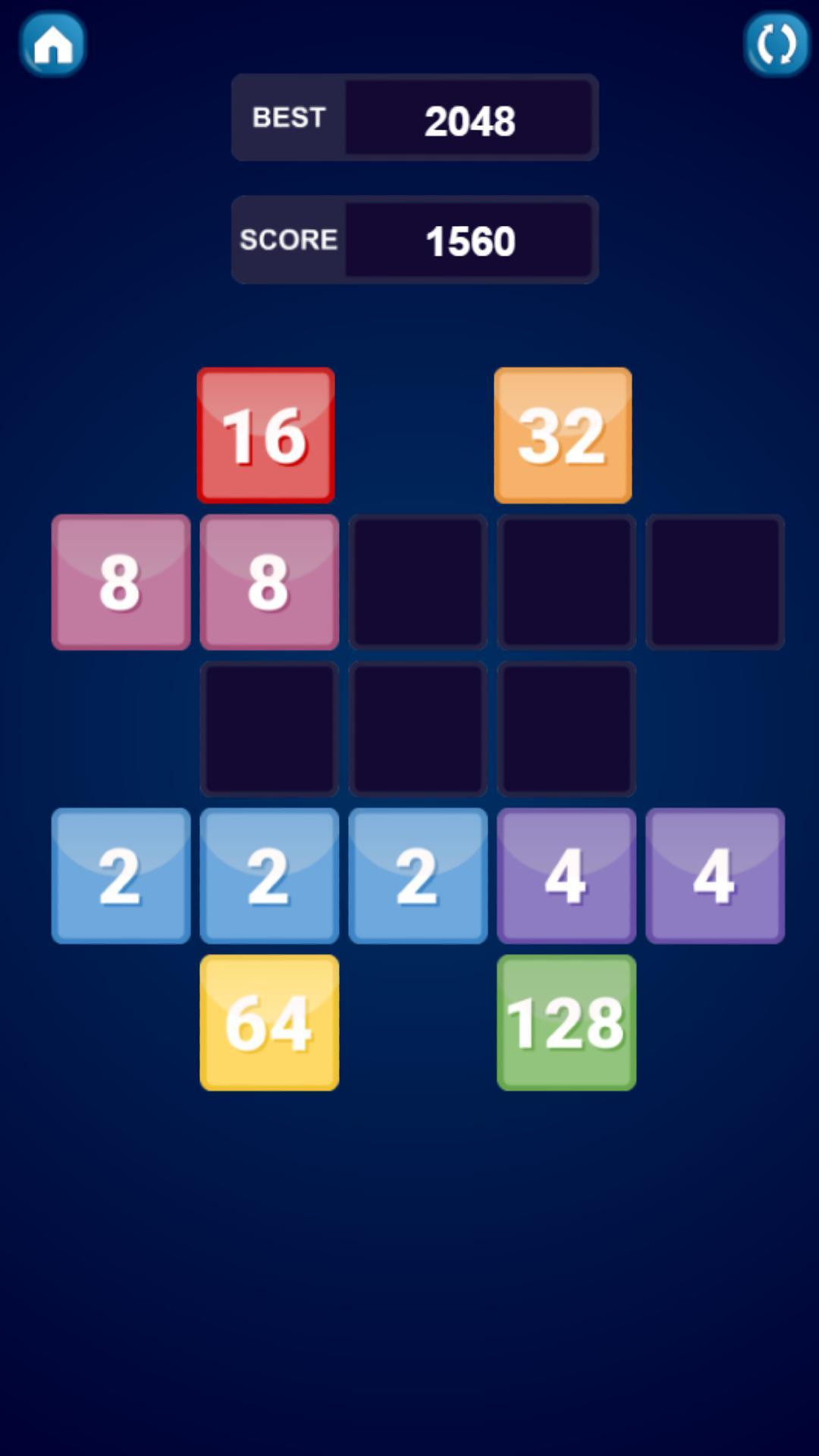 2048 Puzzle Challenge Bords (itch) - кадр 3