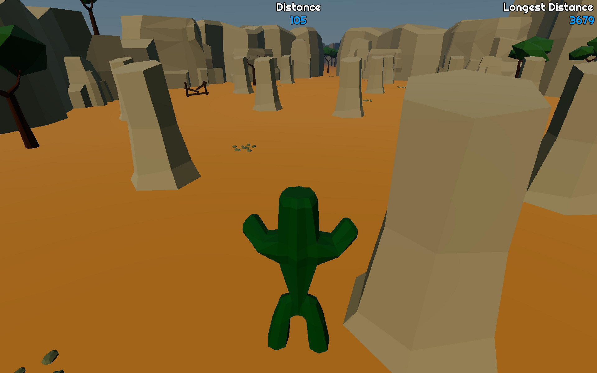 Cacti Run - Project for Godot Wild Jam #6 (itch) - кадр 2