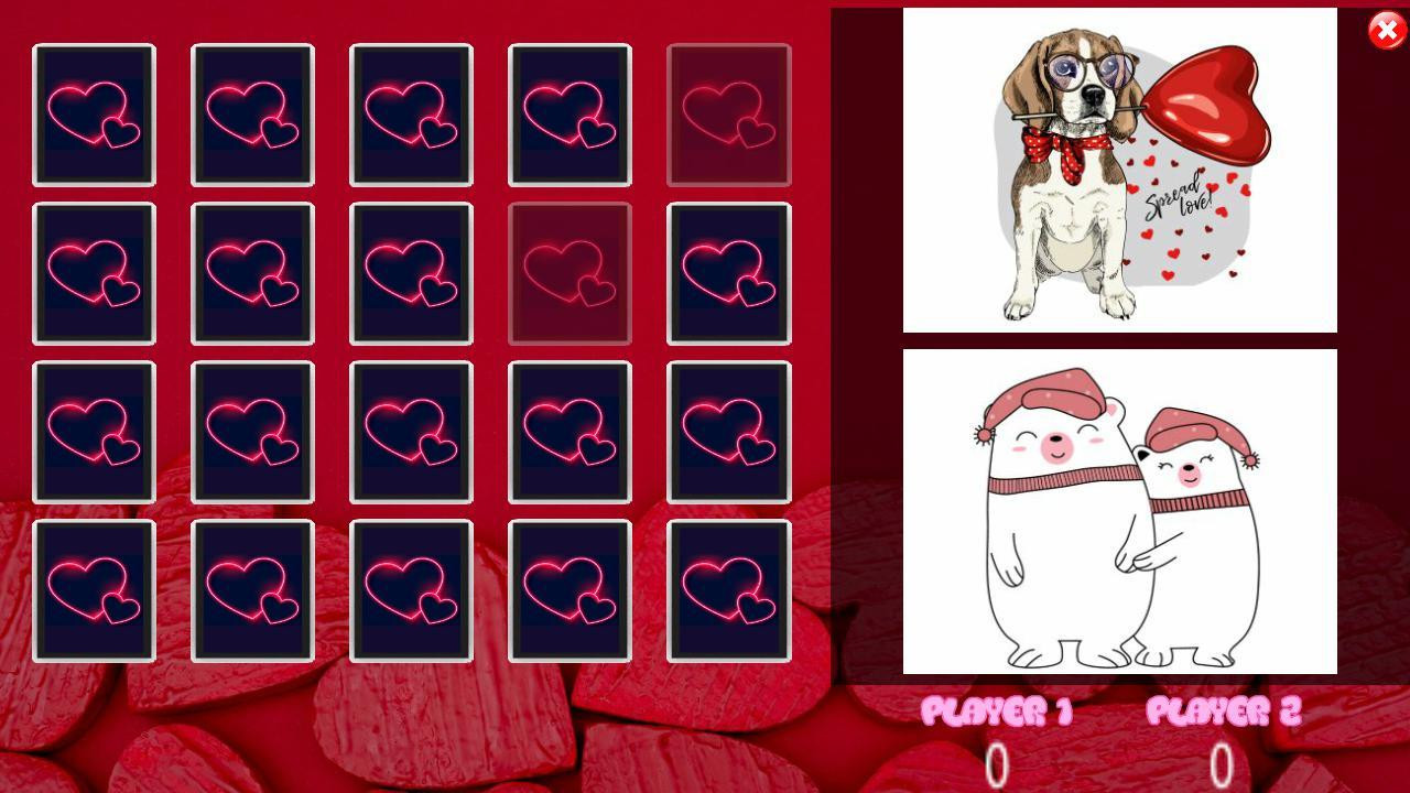 All Valentine Pairs Memory Game (itch) - кадр 2