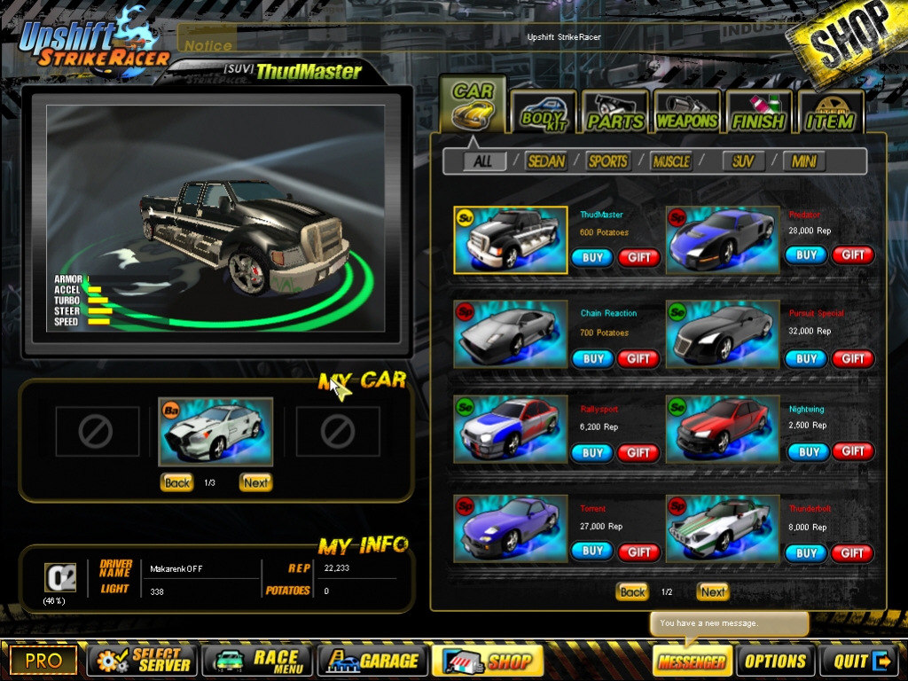 Upshift StrikeRacer - кадр 1