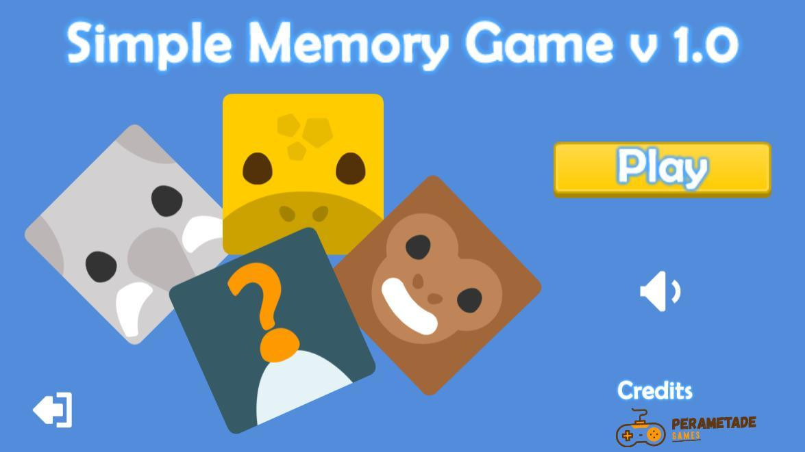 Template construct 2 - Memory Game (itch) - кадр 1