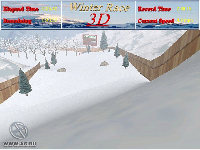 Winter Race 3D - кадр 1