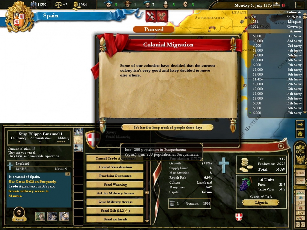 Europa Universalis 3: Napoleon's Ambition - кадр 4