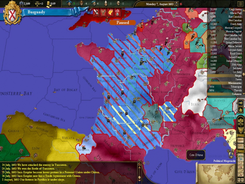 Europa Universalis 3: Napoleon's Ambition - кадр 5