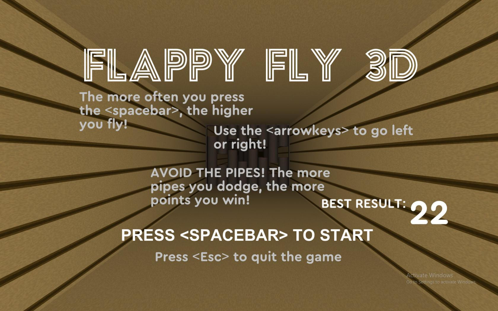 Flappy Fly 3D (itch) - кадр 1