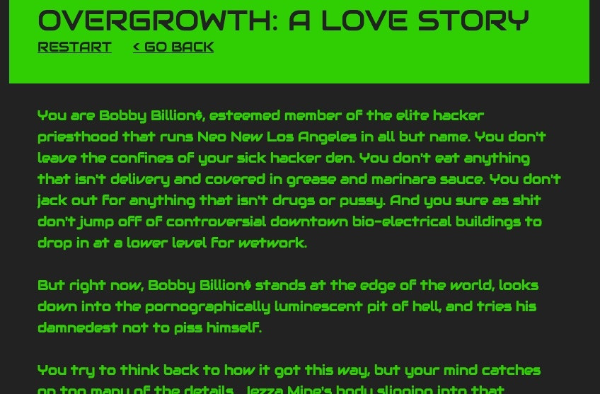 Overgrowth: A Love Story (itch) - кадр 1