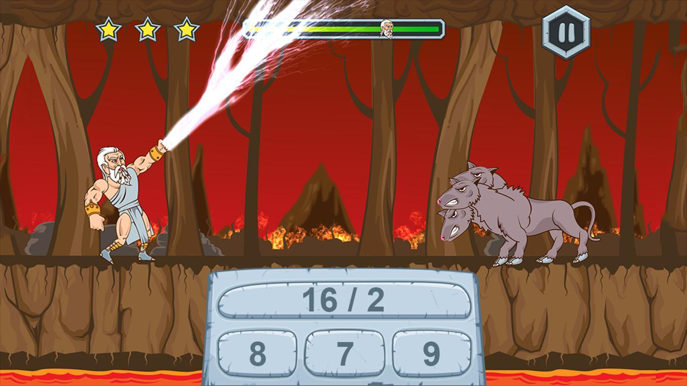 Zeus vs Monsters - Math Game (itch) - кадр 1
