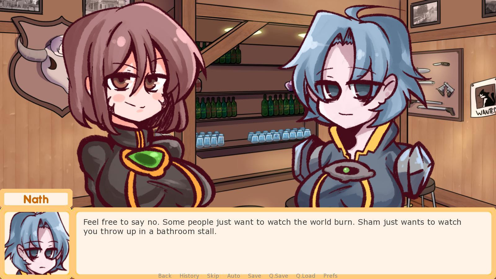 100% Orange Juice Visual Novel (Demo) (itch) - кадр 1