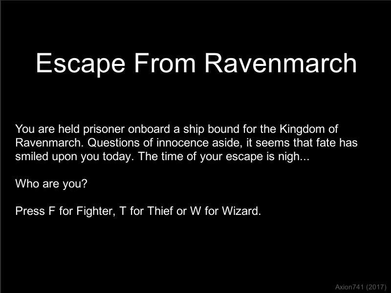 Escape from Ravenmarch (itch) - кадр 1