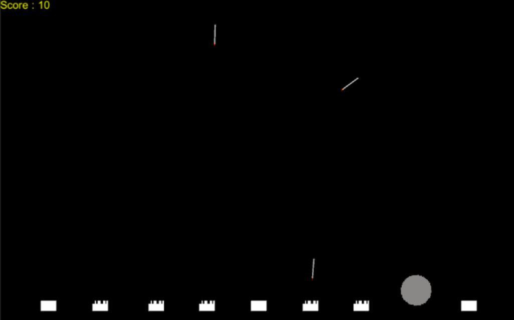 Missile Command Clone (itch) - кадр 1