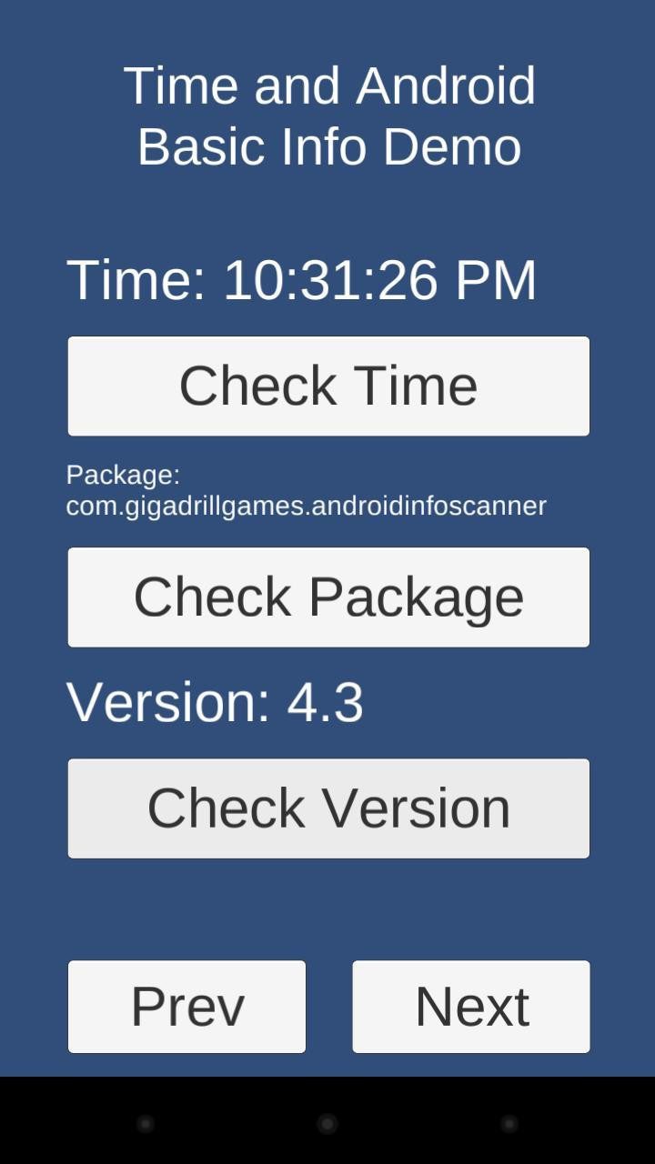 Android Info Scanner for Unity3d (itch) - кадр 3