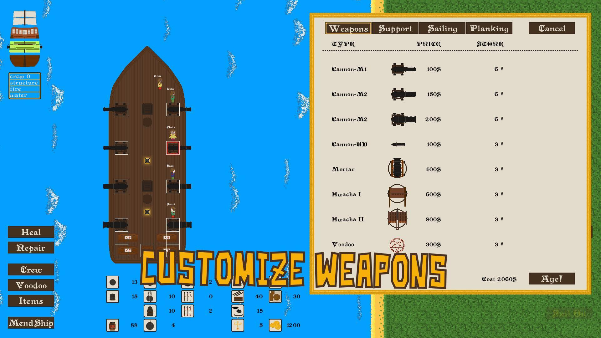 Pirates of the Stormy Sea (itch) - кадр 5